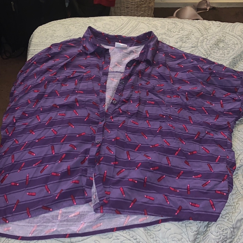 Lularoe Amy Button Up Top